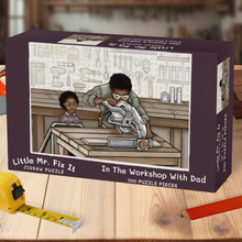 Load image into Gallery viewer, Little Mr. Fix It Jigsaw Puzzle, In The Workshop With Dad 200-pieces (12" by 18")