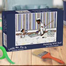 Load image into Gallery viewer, Little Mr. Fix It Jigsaw Puzzle, Painting With Dad 200-pieces (12" by 18")