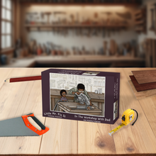 Load image into Gallery viewer, Little Mr. Fix It Jigsaw Puzzle, In The Workshop With Dad 200-pieces (12" by 18")
