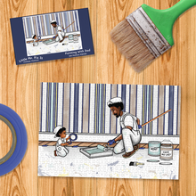 Load image into Gallery viewer, Little Mr. Fix It Jigsaw Puzzle, Painting With Dad 200-pieces (12" by 18")