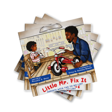 Load image into Gallery viewer, 5-Book Set of Little Mr. Fix it Assists With The To-Do List, 10" by 10" Hardcover Book