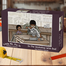 Load image into Gallery viewer, Little Mr. Fix It Jigsaw Puzzle, In The Workshop With Dad 200-pieces (12&quot; by 18&quot;)
