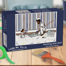 Load image into Gallery viewer, Little Mr. Fix It Jigsaw Puzzle, Painting With Dad 200-pieces (12&quot; by 18&quot;)
