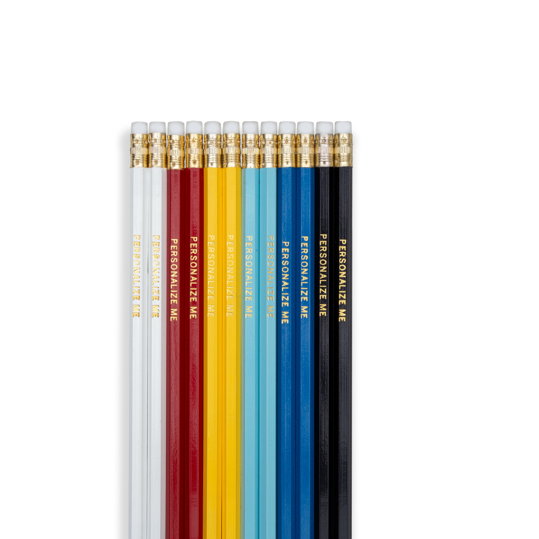 Set of 12 Personalized Pencils