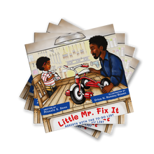 Load image into Gallery viewer, 5-Book Set of Little Mr. Fix it Assists With The To-Do List, 10&quot; by 10&quot; Hardcover Book
