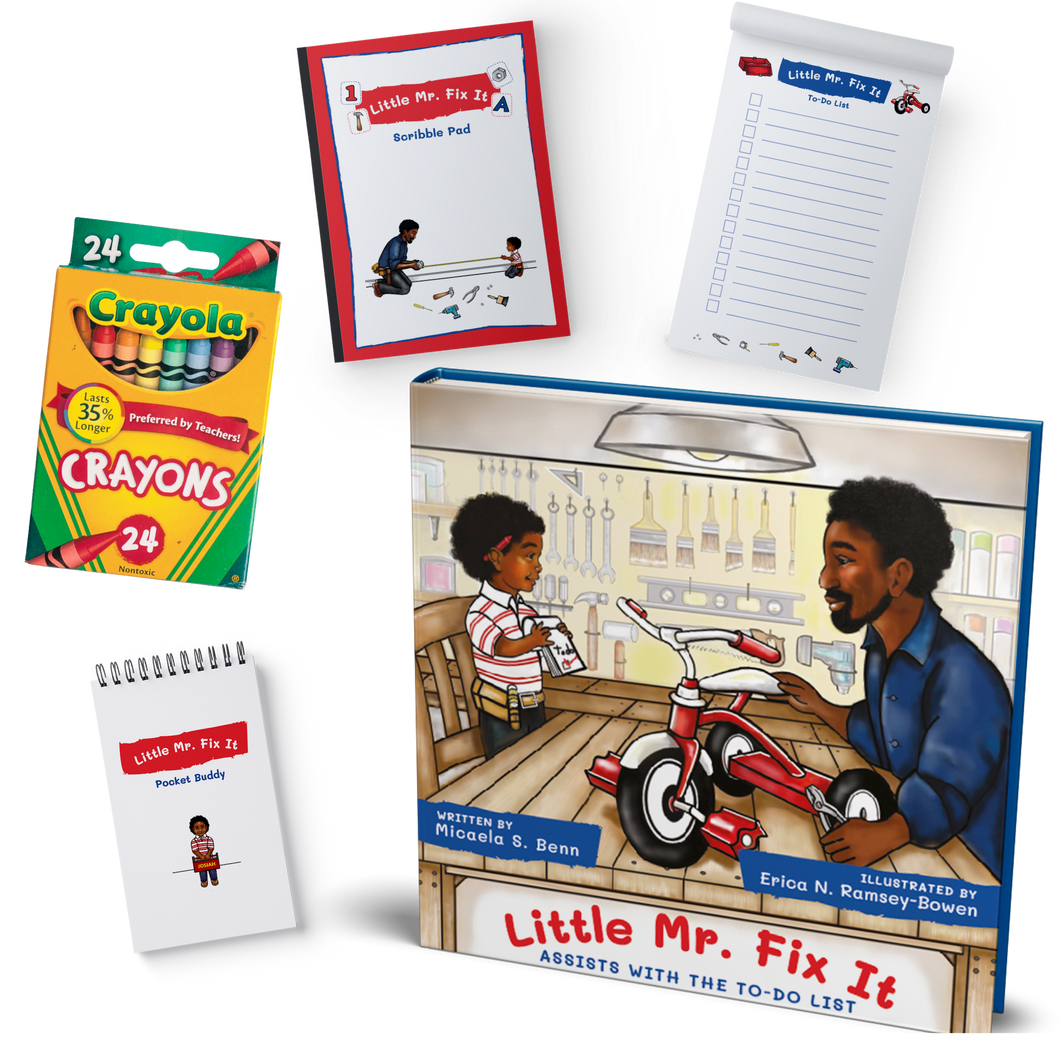 Little Mr. Fix It Book & Coloring Set | Hardcover