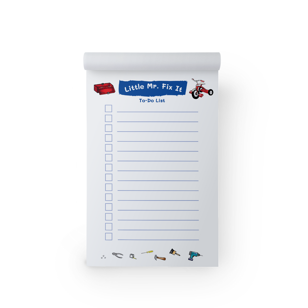 Little Mr. Fix It Magnetic To-Do List Notepad, 3-Pack